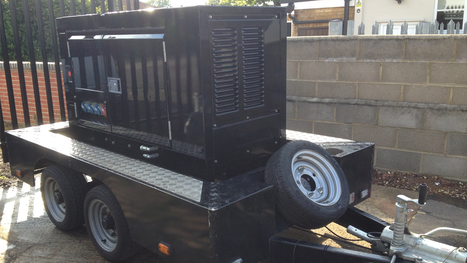 Lancashire Stage Hire 20KVA Ultra Silent Road Towable Diesel Generator