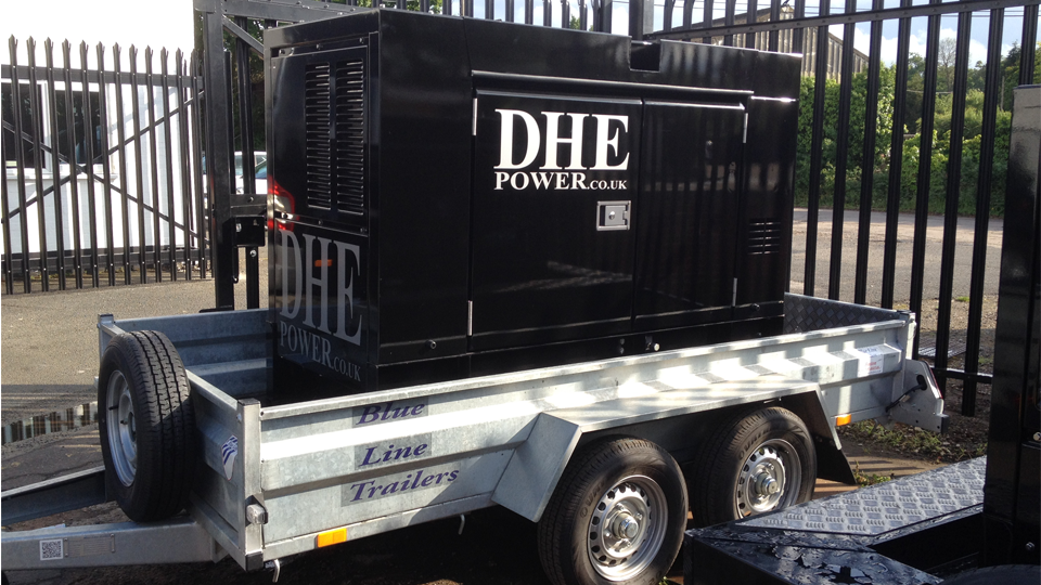 Lancashire Stage Hire 60KVA Ultra Silent Road Towable Diesel Generator